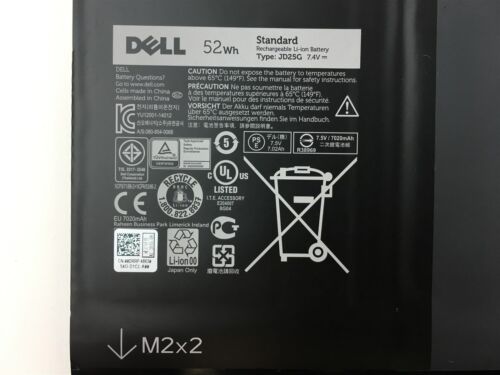 Original 52Wh Dell XPS 13 9343 P29G004 Battery