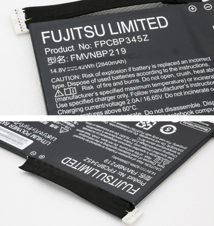 Original Battery Fujitsu FMVNBP219 2840mAh 42Wh