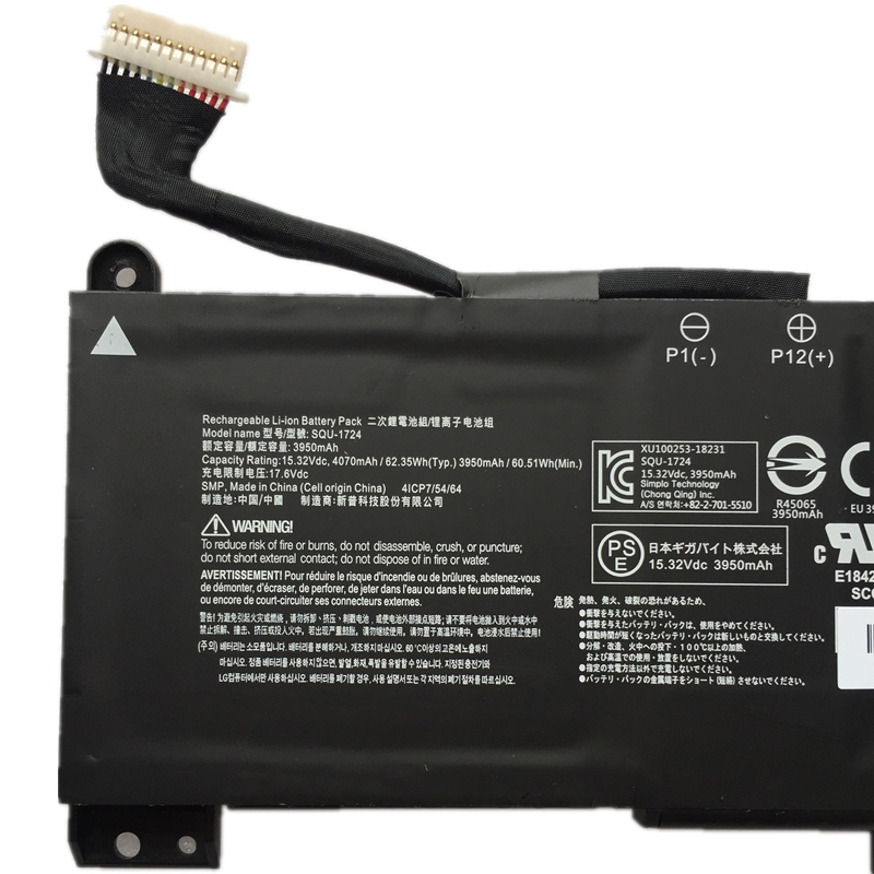 Original Battery Gigabyte Aorus 15-WA-7UK0252W 4070mAh 62.35Wh