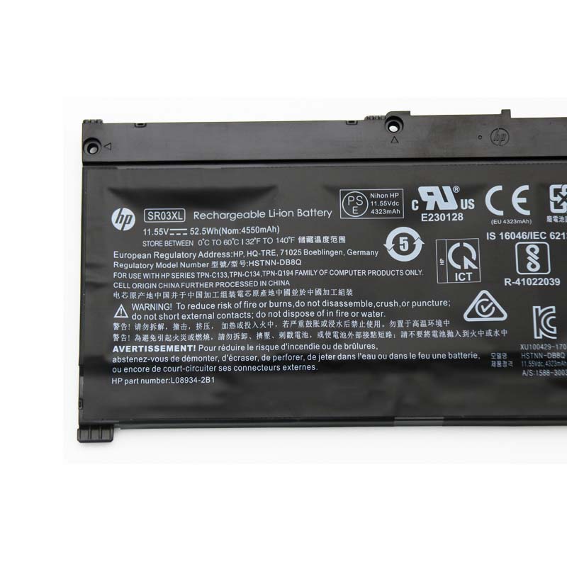 Original Battery HP Pavilion Gaming 15-cx0000 4550mAh 52.5Wh