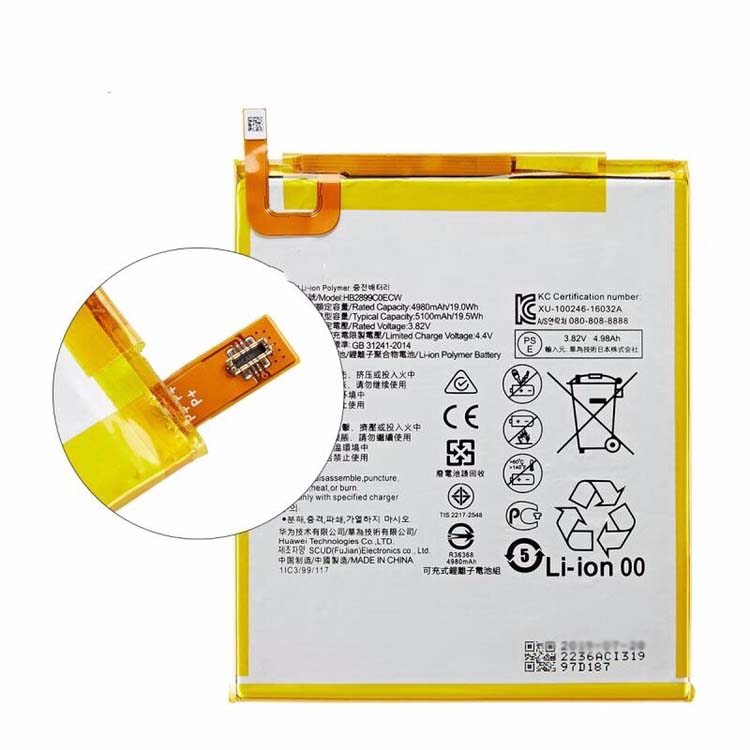 Original Battery Huawei M3 BTV-W09 4980mAh 19Wh