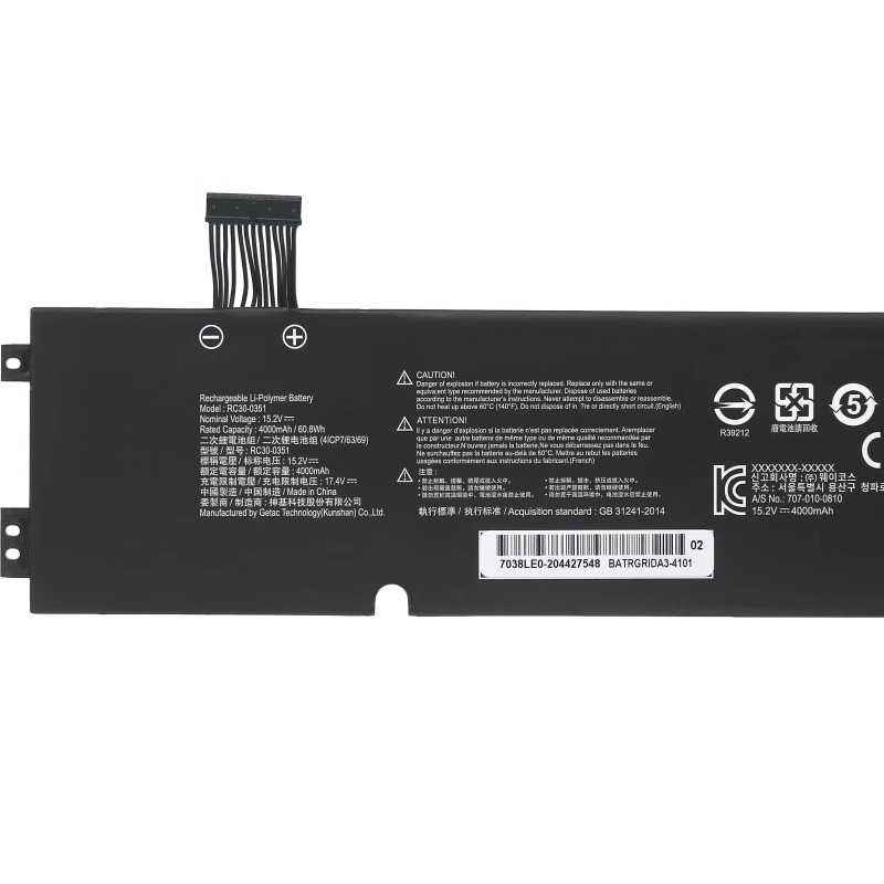 Battery Razer Blade 15 (2021) Base RZ09-0369A 4000mAh 60.8Wh