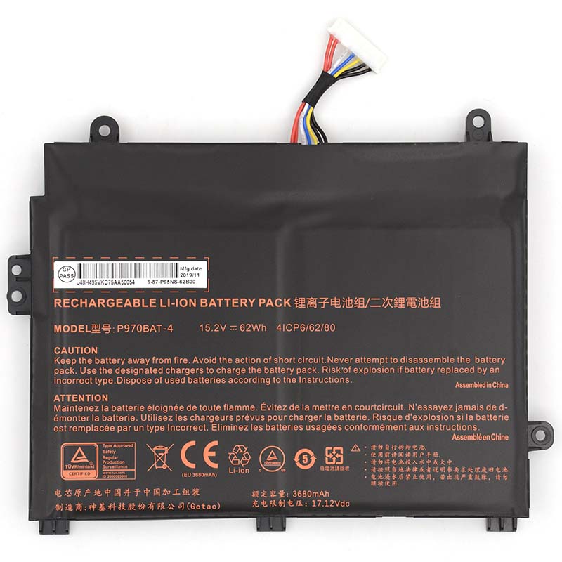 Battery Mifcom SG7(P970ED)(ID 10325) 3680mAh 62Wh