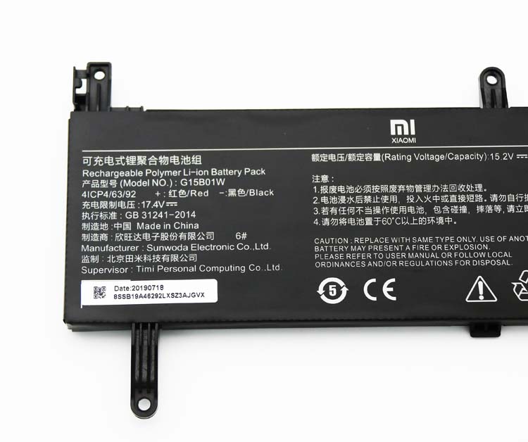 Original Battery Xiaomi 171502-AD 171502-AI 3620mAh 55.02Wh