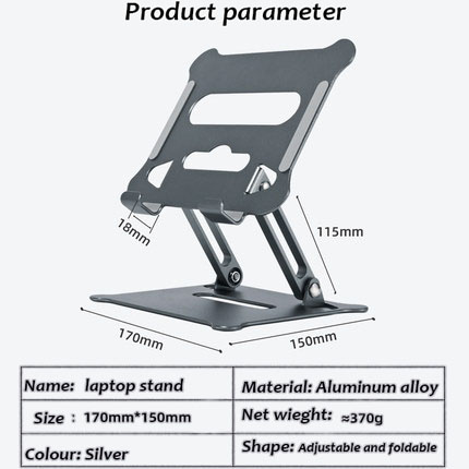 Adjustable Foldable Universal Pad Tablet Stand Riser Black